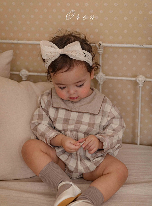 韓國童裝 26春 |  OR92 Checked Suit (75~90cm)