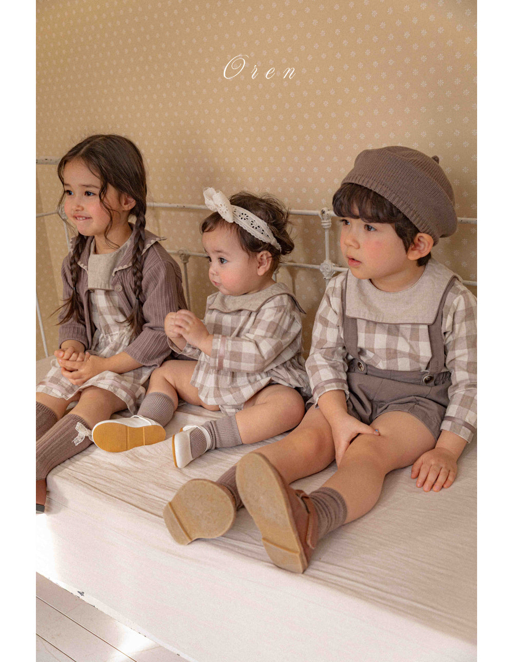 韓國童裝 26春 |  OR92 Checked Suit (75~90cm)