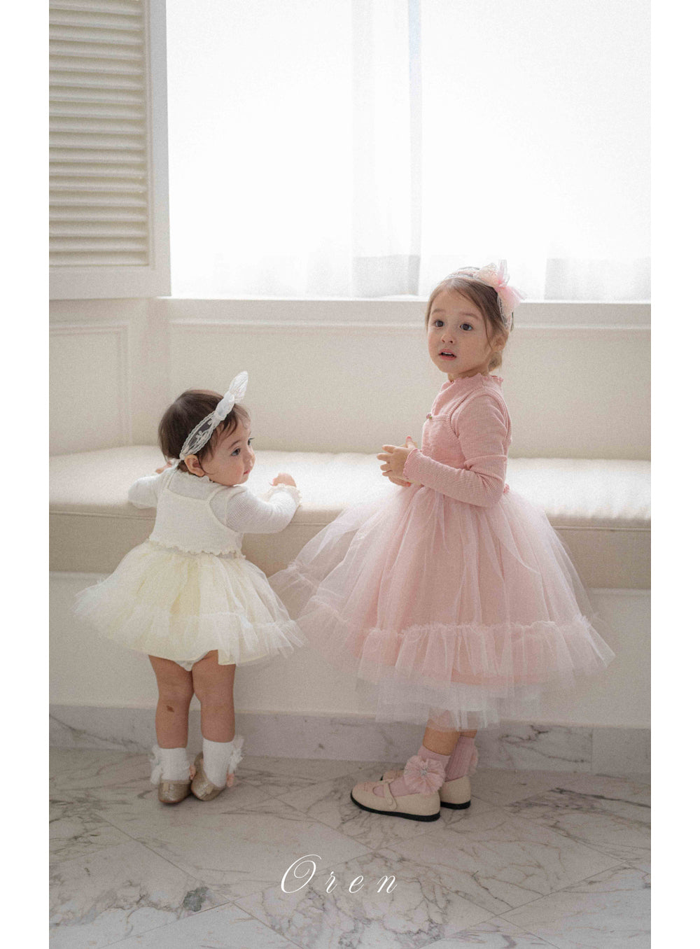 韓國童裝 26春 | OR26 Seriel Ribbed Tutu Dress