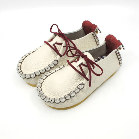 9月團) 韓國手工真皮鞋團  Classic creamburgundy