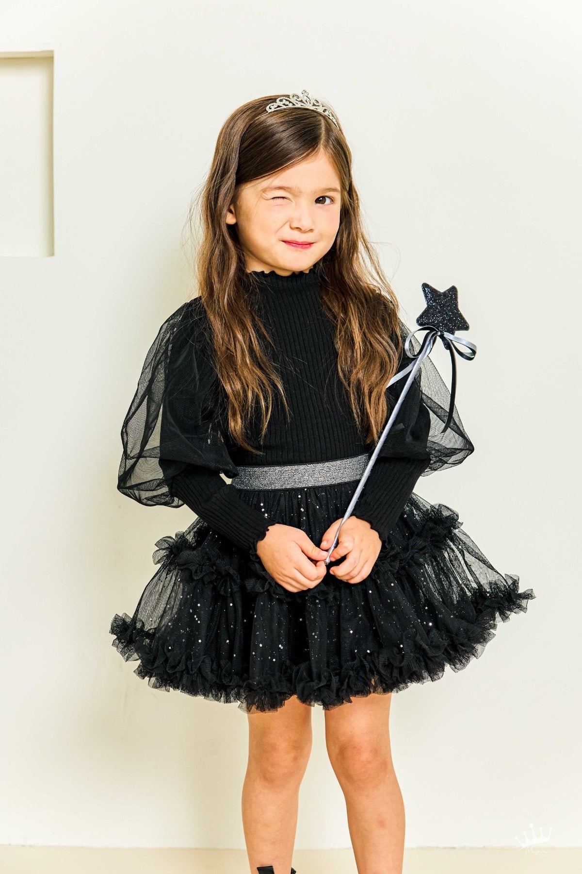 Halloween 萬聖節系列 > Ribbed Puff-sleeve Blouse