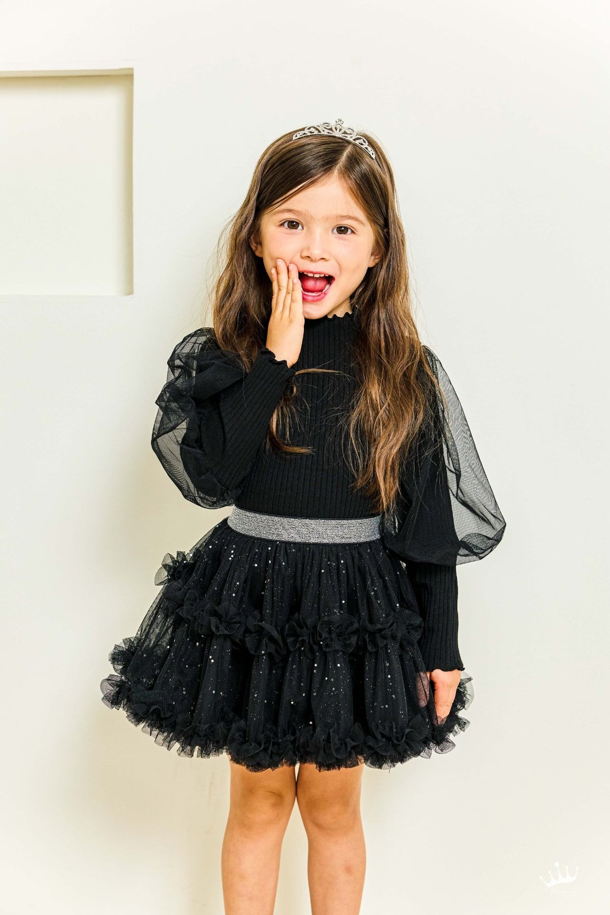 Halloween 萬聖節系列 > Ribbed Puff-sleeve Blouse