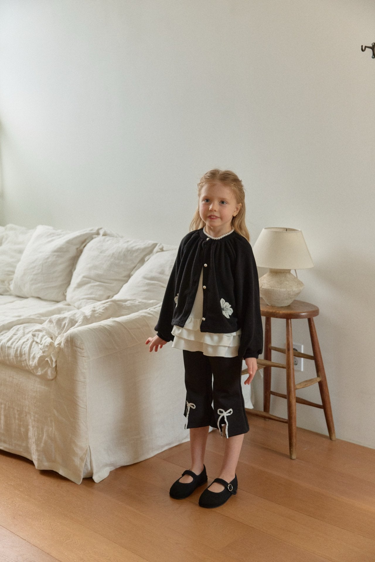 韓國童裝 26春 | BB26106 Ribbon 7分褲