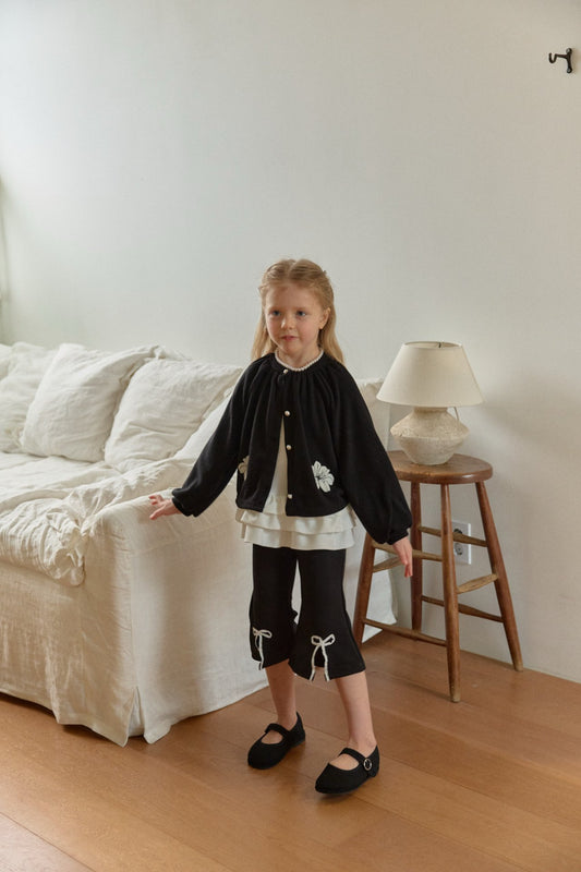 韓國童裝 26春 | BB26106 Ribbon 7分褲