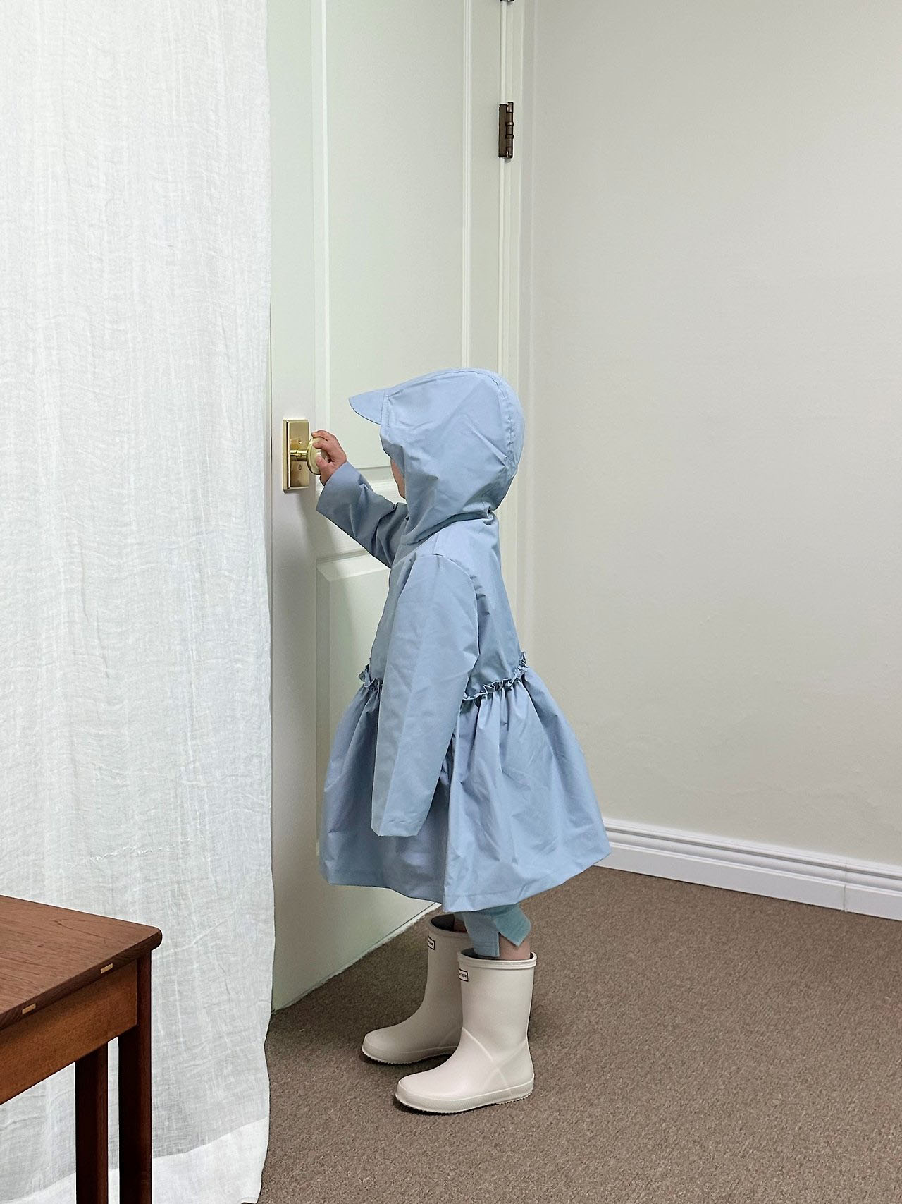 Frill Rain Coat