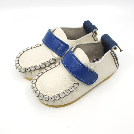 9月團) 韓國手工真皮鞋團   Velcro royalblue