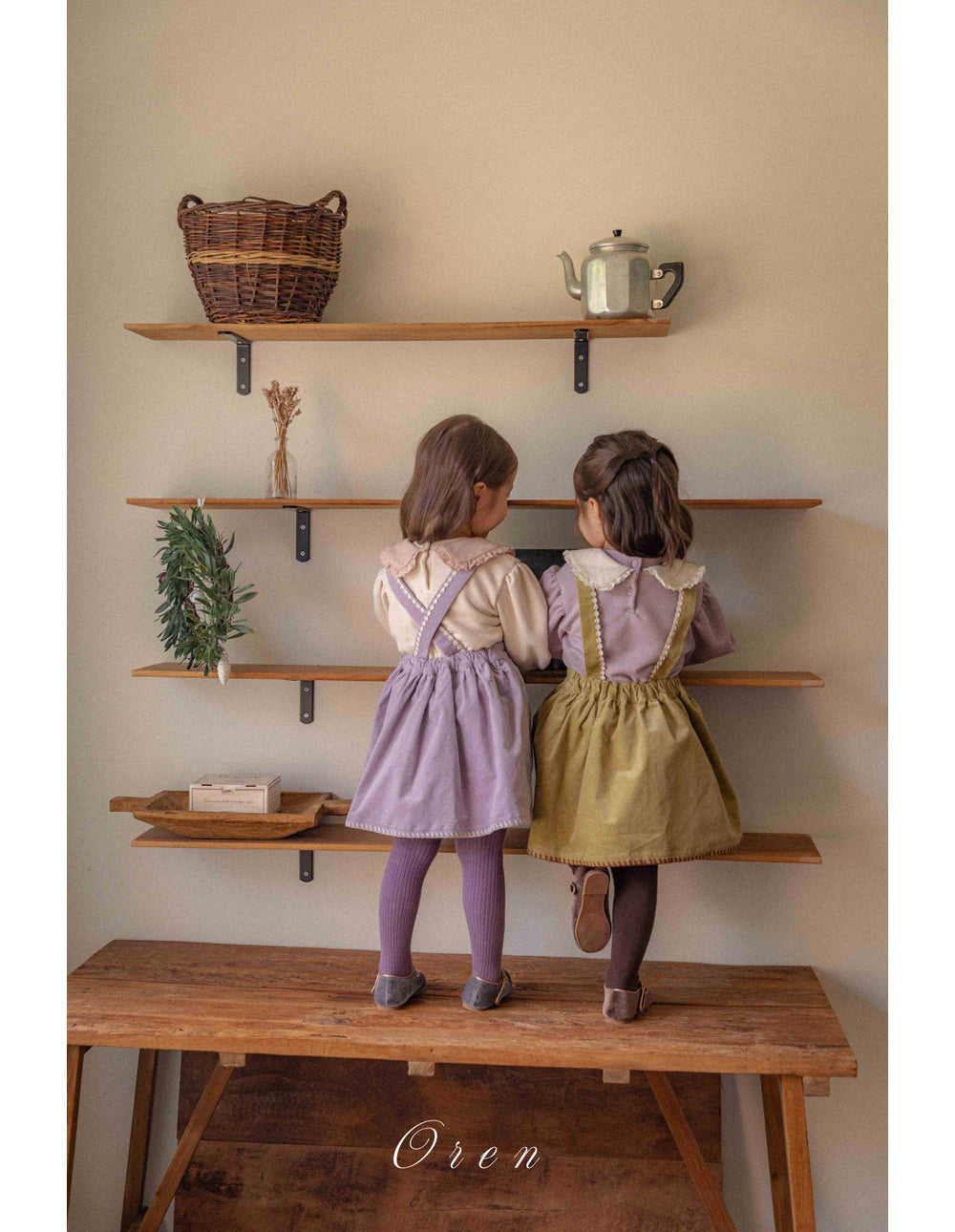 韓國童裝 25秋冬 | OR25416 Riley embroidered skirt