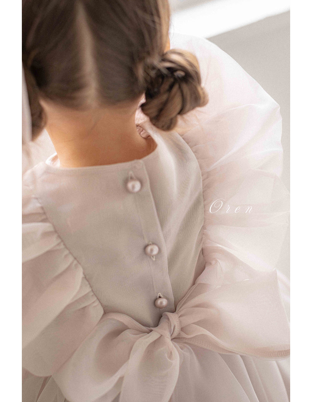 韓國童裝 26春 | OR24 Serena Pintuck Organza Dress