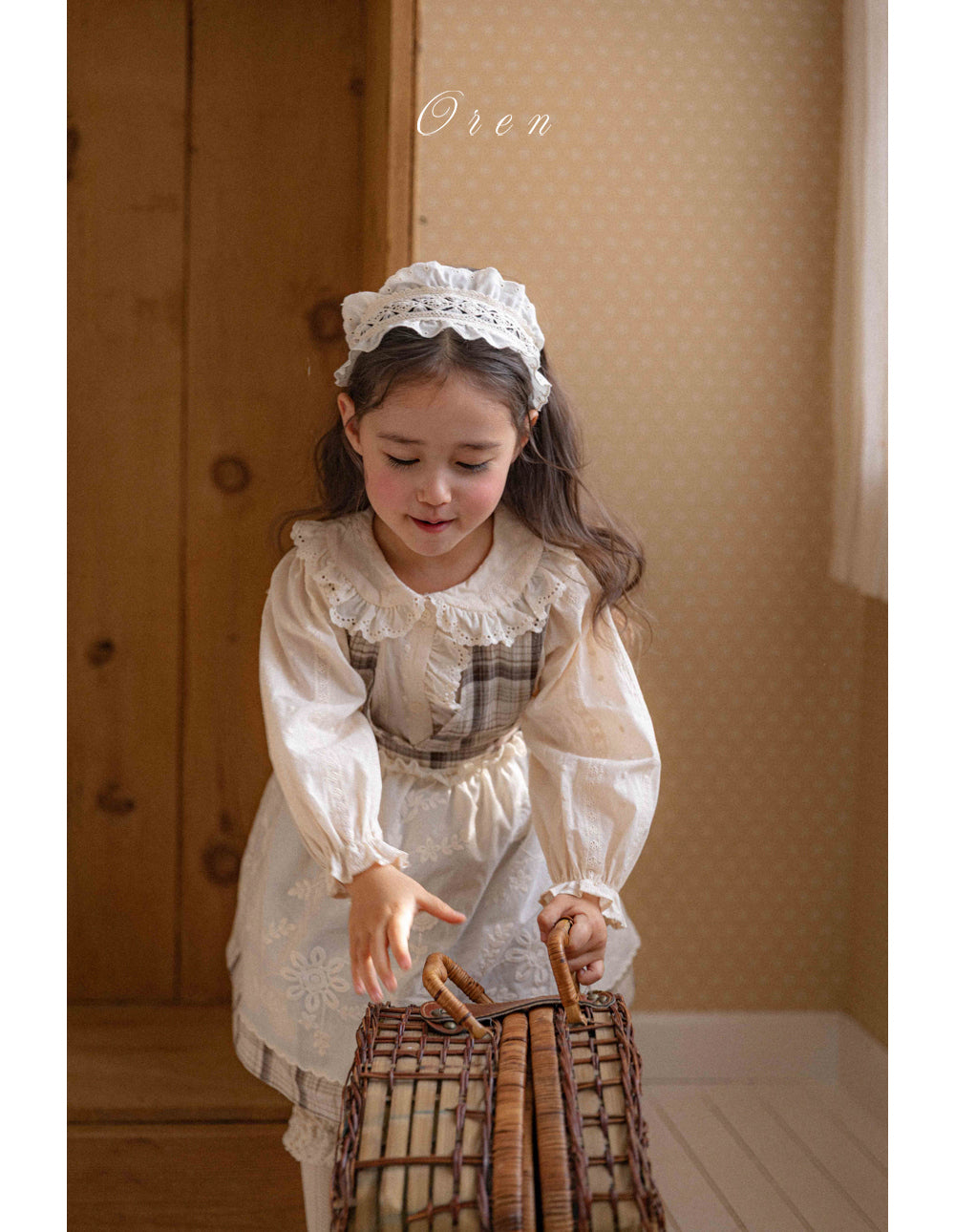 韓國童裝 26春 |  OR75 Amelia lace blouse (85~120cm)