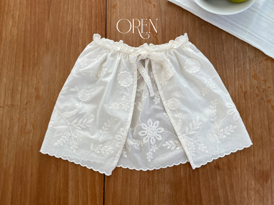 韓國童裝 26春 |  OR48 Antique embroidered apron (Free Size)