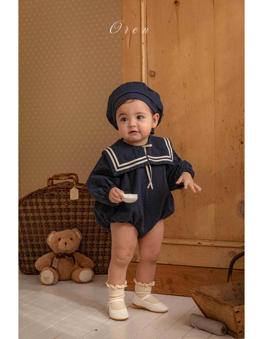 韓國童裝 26春 |  OR62 Milk Sailor Baby Suit (75~90cm)