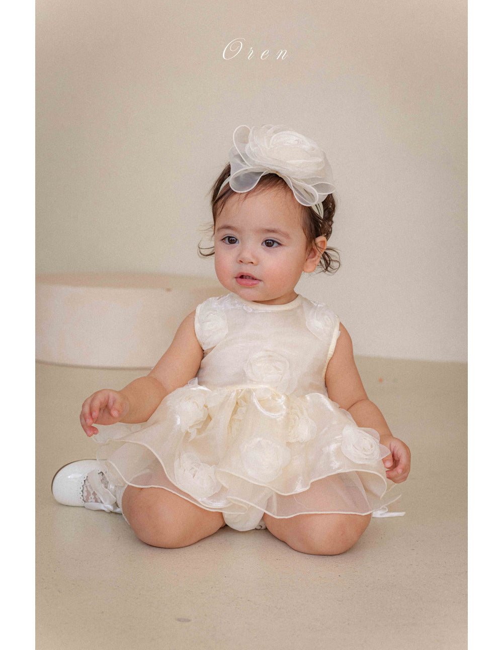 【現貨】韓國童裝 OREN Rose Baby Suit 寶寶百日之選