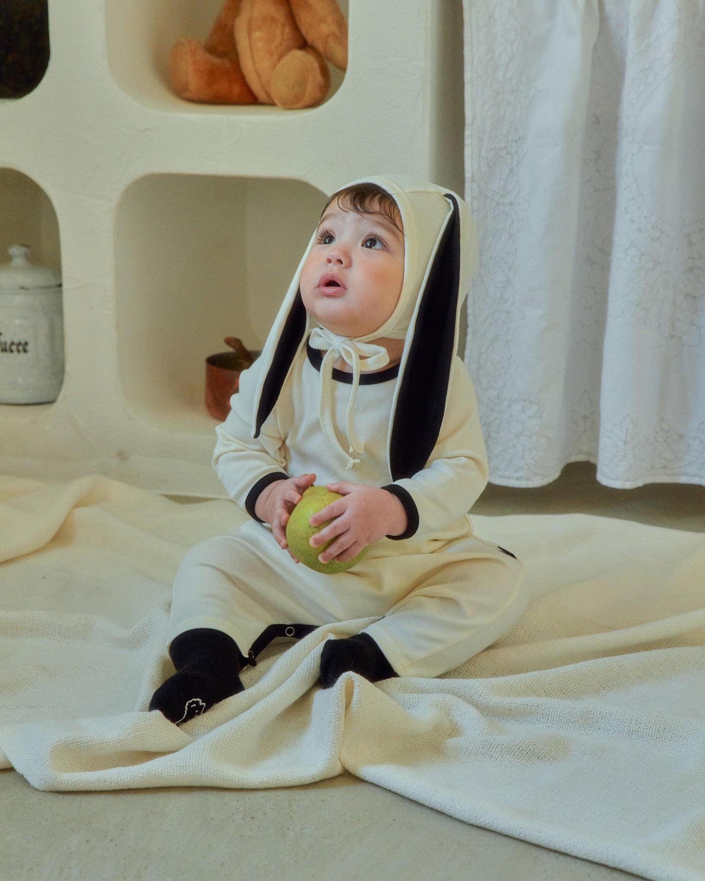 韓國童裝 26SS | OT03 Baby Soft Modal Bunny Suit Set (55-75cm)