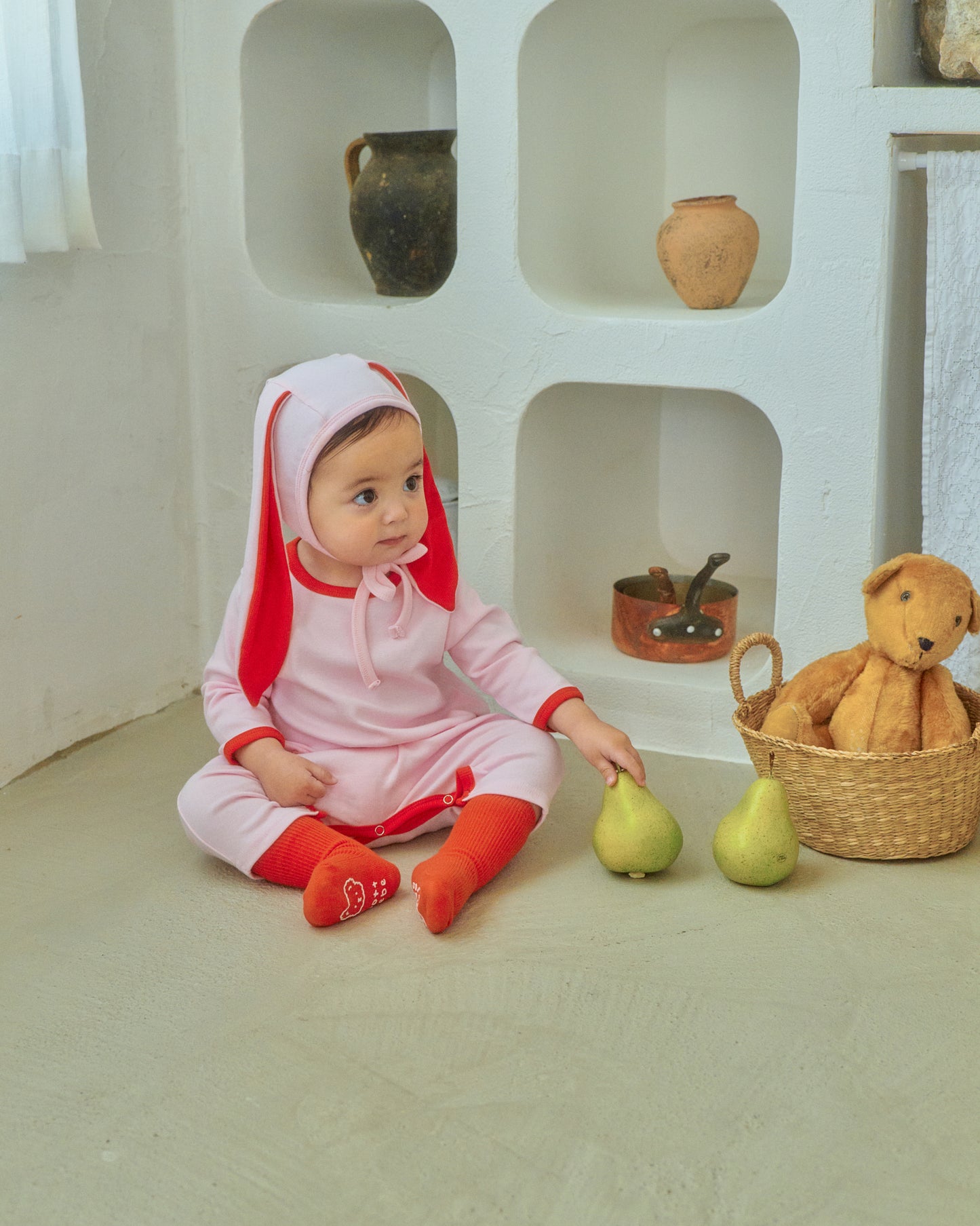 韓國童裝 26SS | OT03 Baby Soft Modal Bunny Suit Set (55-75cm)
