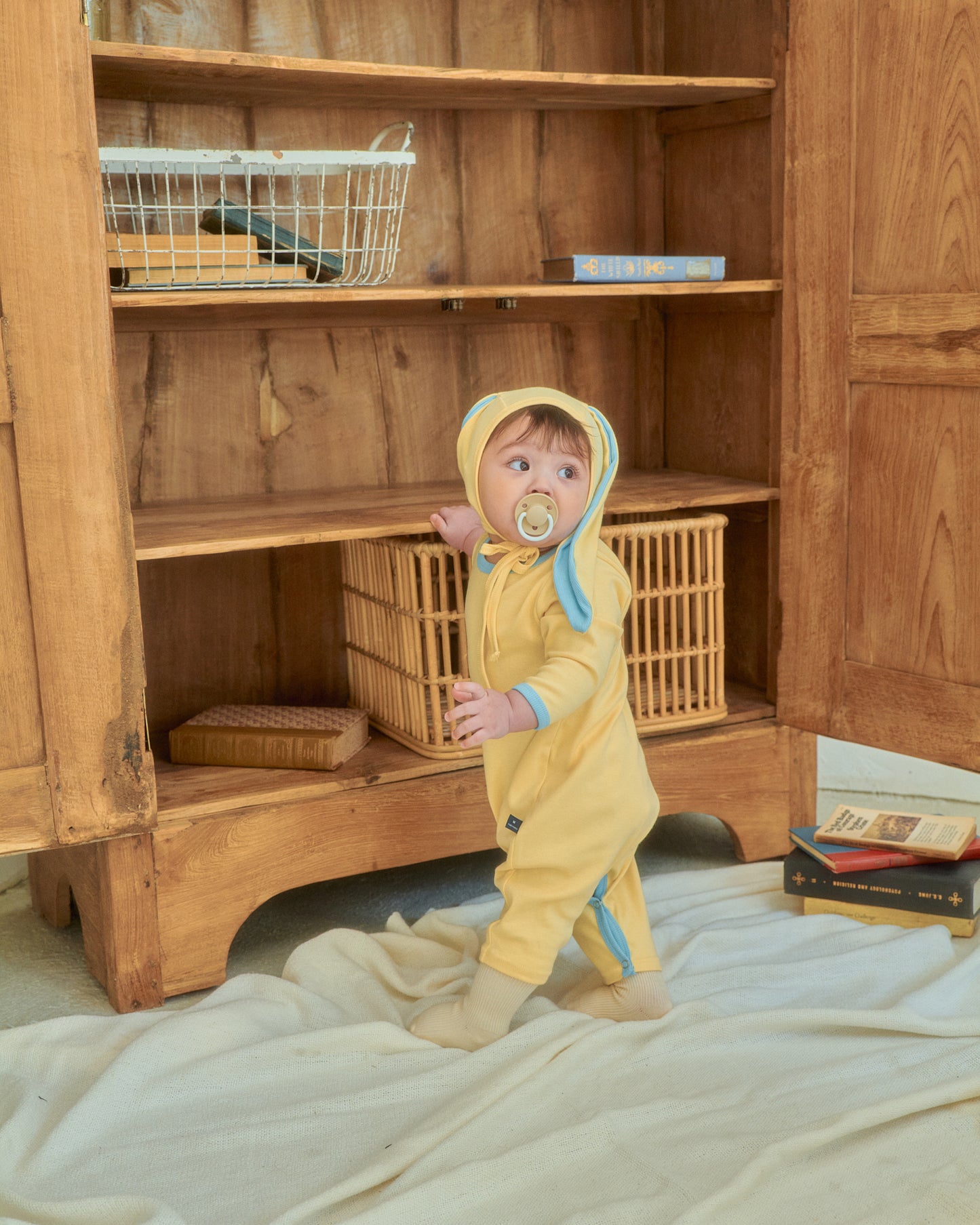 韓國童裝 26SS | OT03 Baby Soft Modal Bunny Suit Set (55-75cm)
