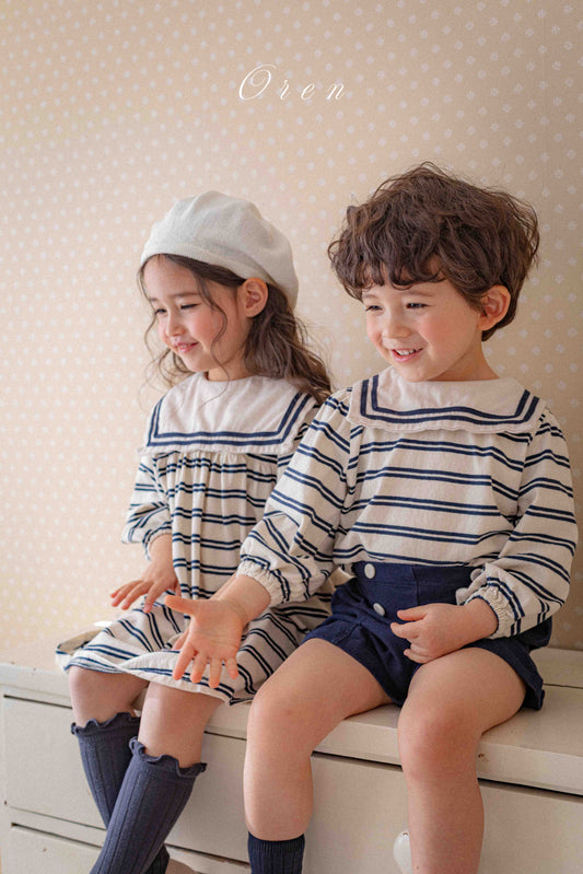 韓國童裝 26春 |  OR98 Marine ST Top and Bottom (85~120cm)