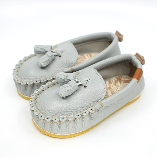 韓國手工真皮鞋   Loafer Blue Grey
