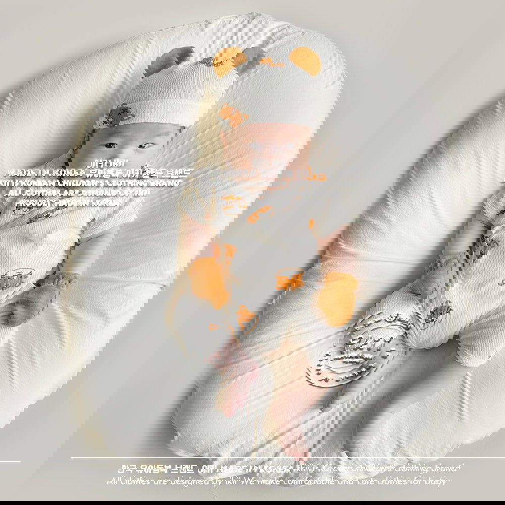 (現貨✨) ikii - Tiger Newborn Set 老虎仔初生套裝 (連帽, 手套) - FLO | FLOWERKKOCH 