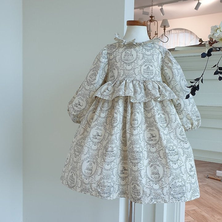 韓國童裝 26秋| EL03 Boa Dress (85-120)