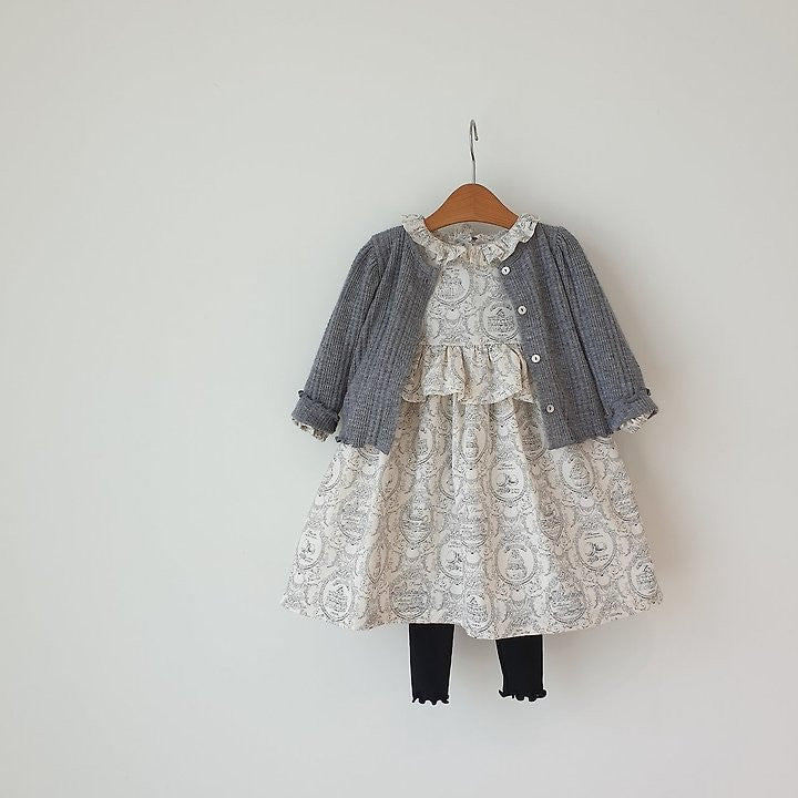 韓國童裝 26秋| EL03 Boa Dress (85-120)