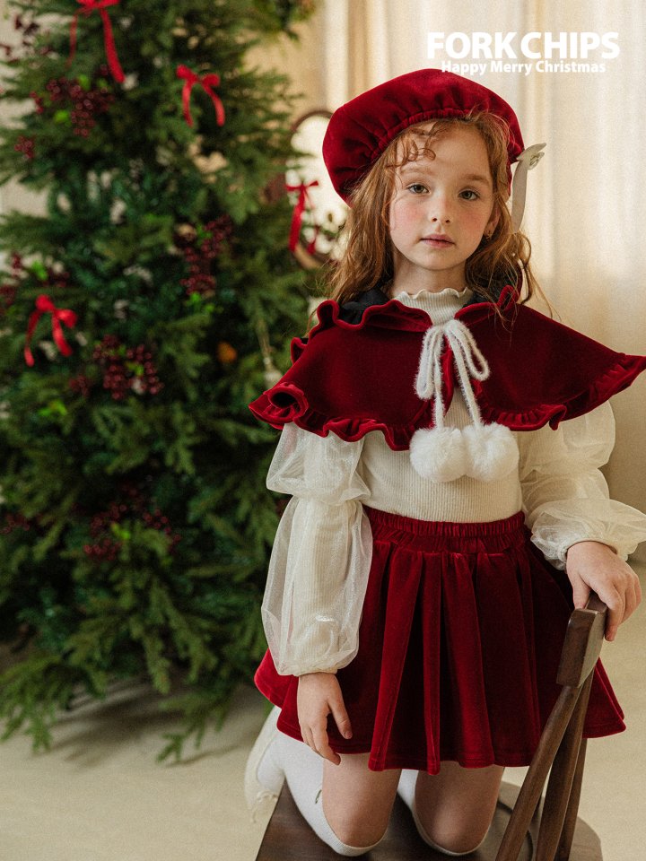 聖誕系列 Christmas | Chacha ruffle cloak