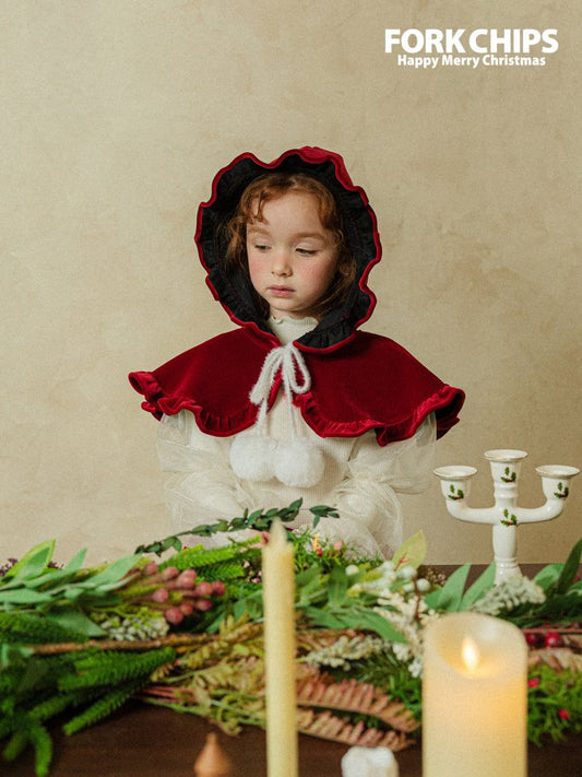 聖誕系列 Christmas | Chacha ruffle cloak