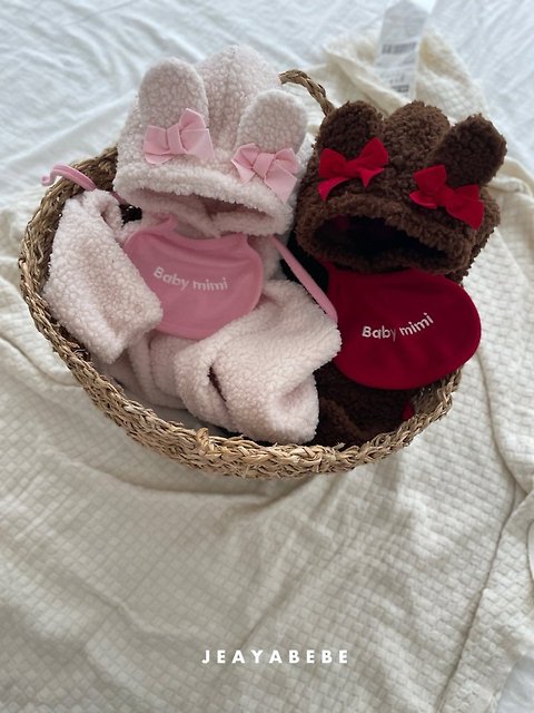 韓國童裝 25秋冬 | JE25412 Bear Bear Baby Suit