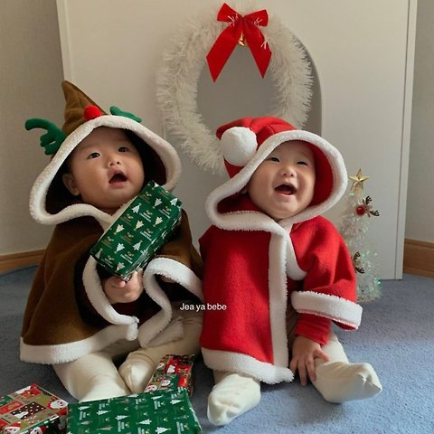 韓國童裝 25秋冬 | JE25410 Santa / Rudolph Cloak