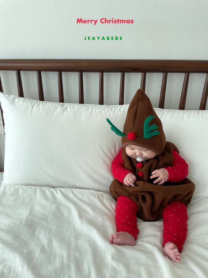 韓國童裝 25秋冬 | JE25406 Deer 2-set (Suit+Hat)