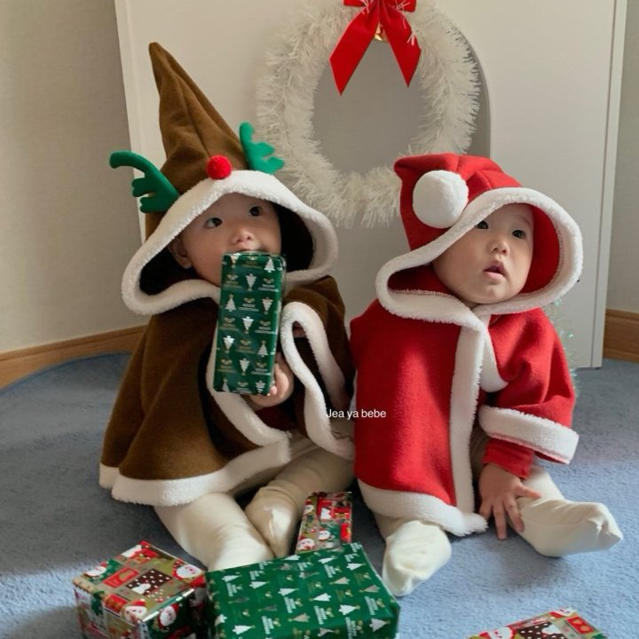 韓國童裝 25秋冬 | JE25410 Santa / Rudolph Cloak