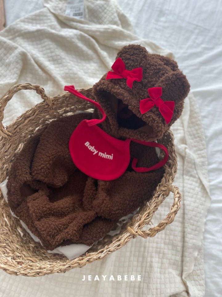 韓國童裝 25秋冬 | JE25412 Bear Bear Baby Suit