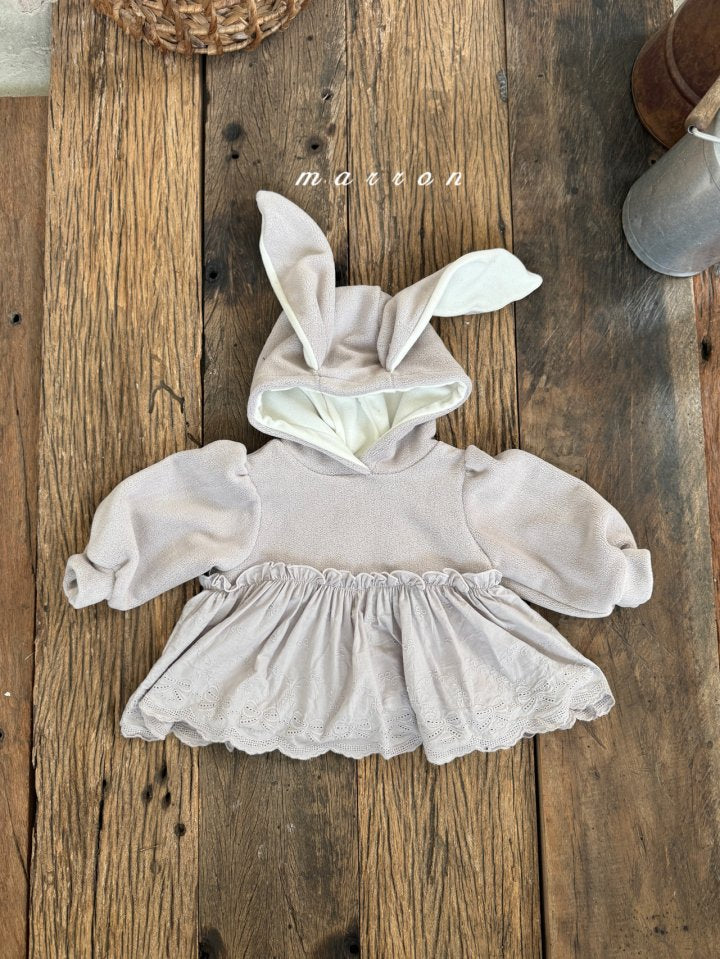 韓國童裝 25秋冬 | MA254244 RABBIT HOODED TEE  (BABY & KIDS)