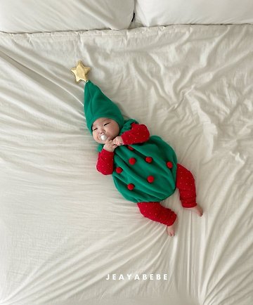 韓國童裝 25秋冬 | JE25407 Tree 2-set (Suit+Hat)