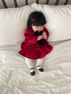 韓國童裝 25秋冬 | JE25415 Ribbon Baby Suit