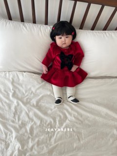 韓國童裝 25秋冬 | JE25415 Ribbon Baby Suit