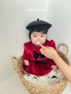 韓國童裝 25秋冬 | JE25415 Ribbon Baby Suit