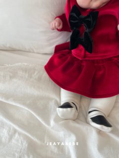 韓國童裝 25秋冬 | JE25415 Ribbon Baby Suit
