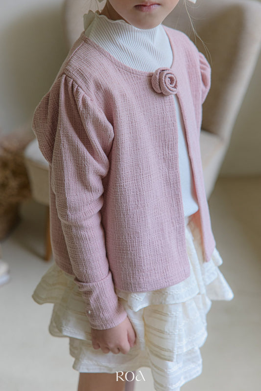 韓國童裝 25秋 | RO25322 Rose Cardigan