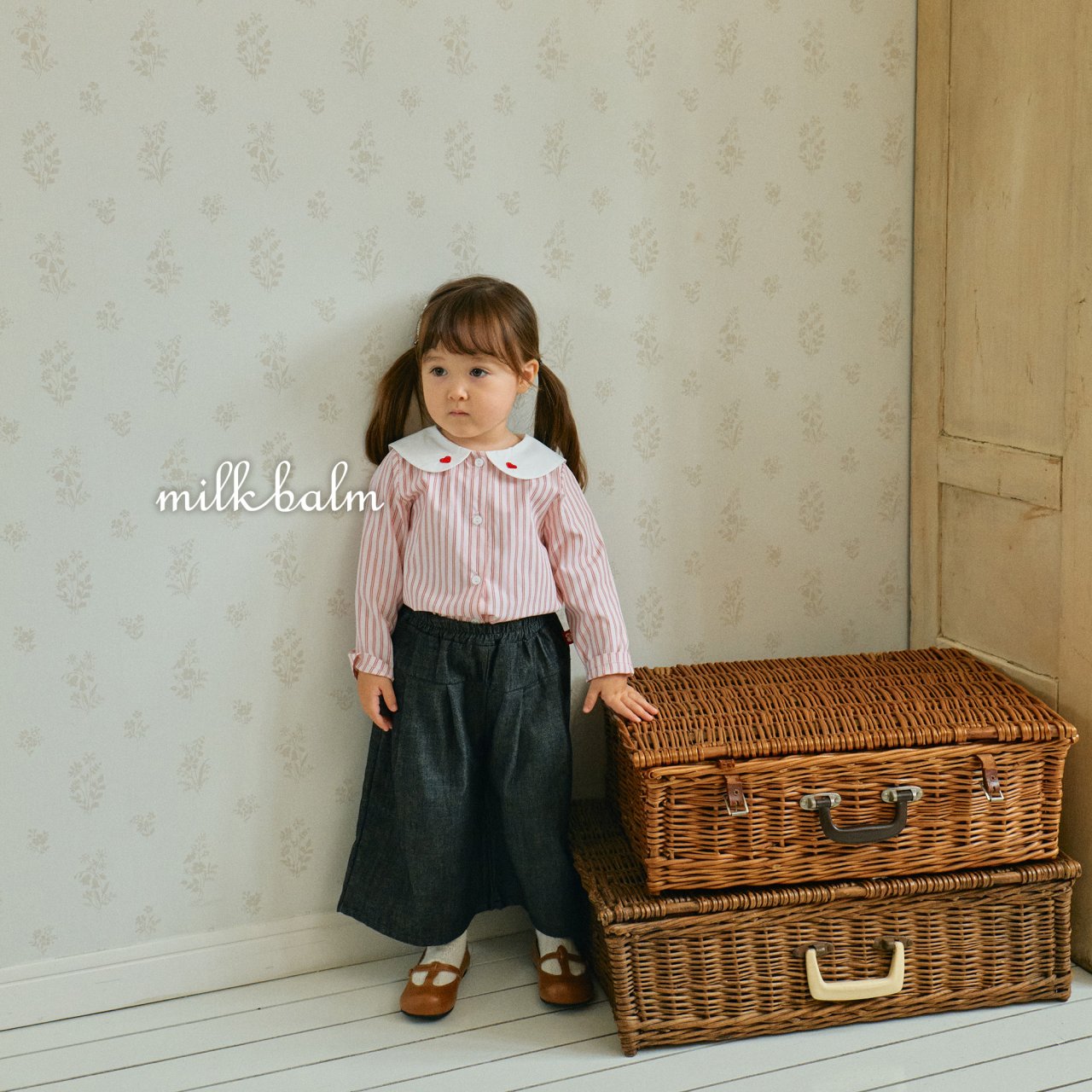 現貨▷  韓國童裝 25秋 | MK25304 Blouse (90/100)