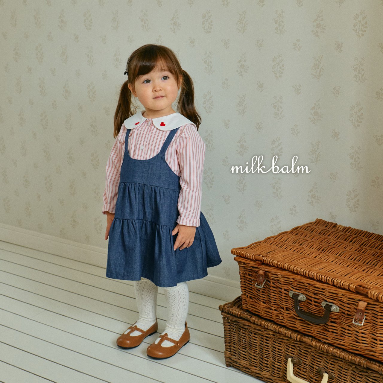 現貨▷  韓國童裝 25秋 | MK25304 Blouse (90/100)