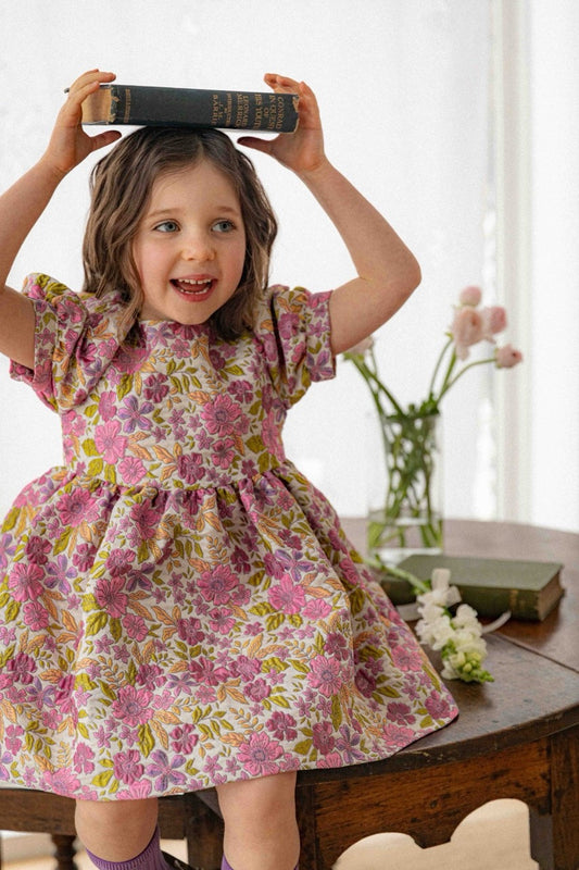 韓國童裝 26春 | LU30 Ever Jacquard Dress (80-130cm)