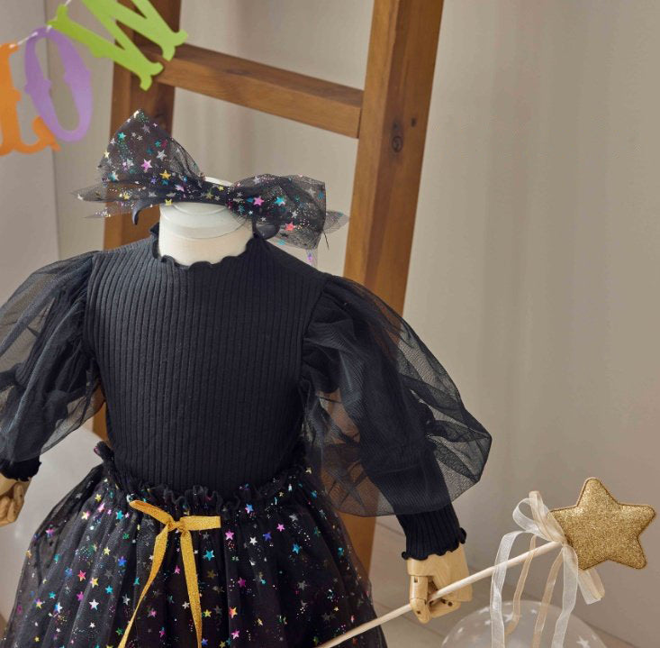 Halloween 萬聖節系列 > Ribbed Puff-sleeve Blouse