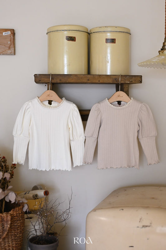 韓國童裝 25秋 | RO25308 PomPom Tee