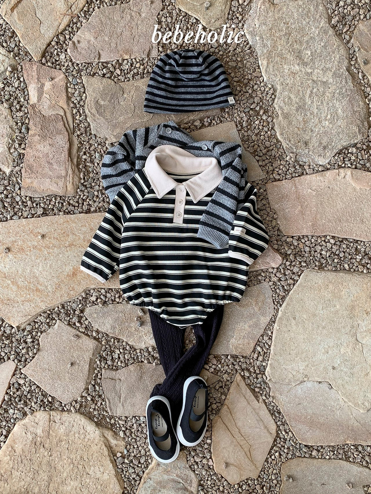 韓國童裝 26秋團購| BH57 Stripe Suit 連身衣