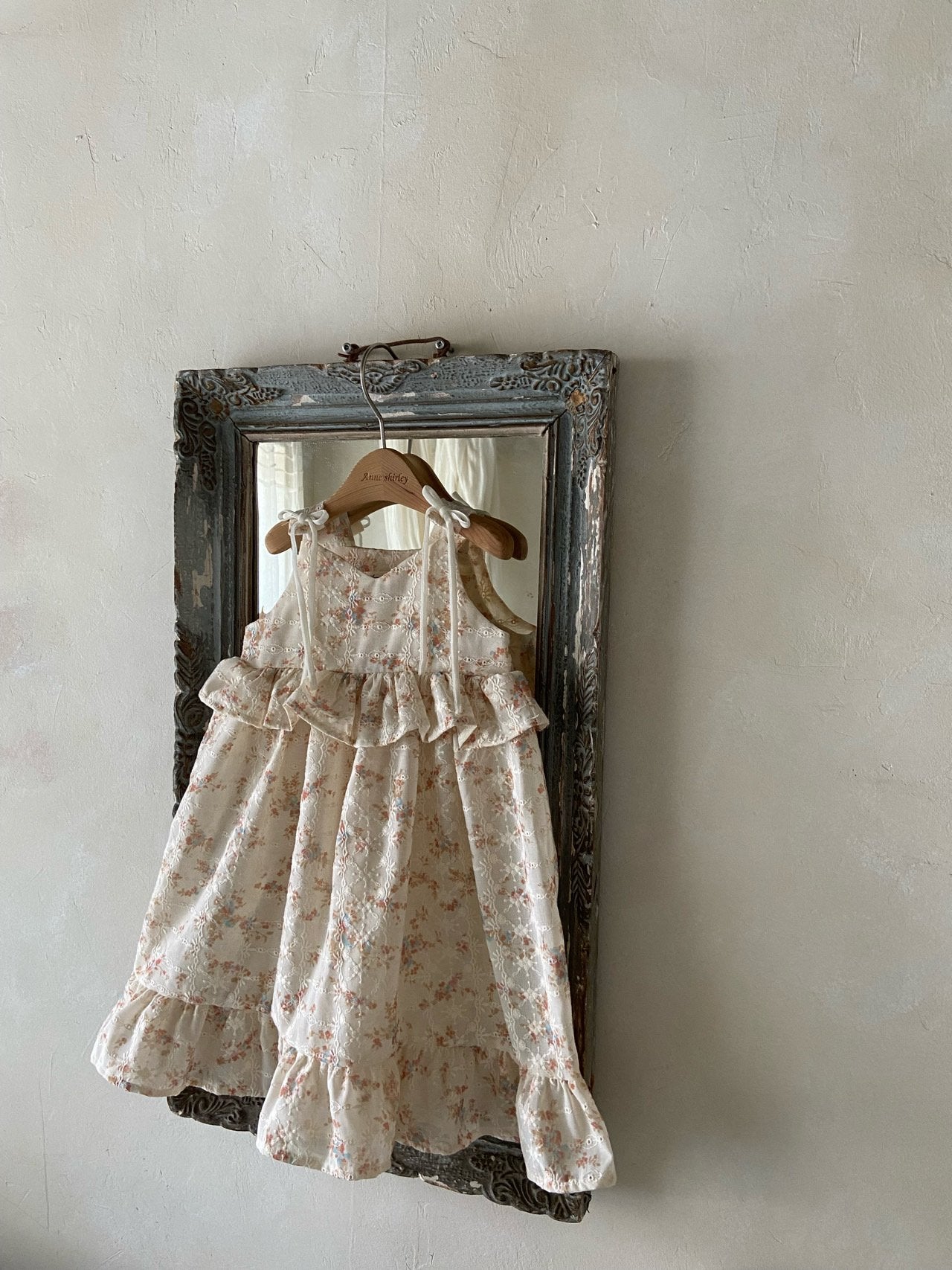 韓國童裝 26夏| AN02 Blanc Floral Ruffle Dress 親子裝