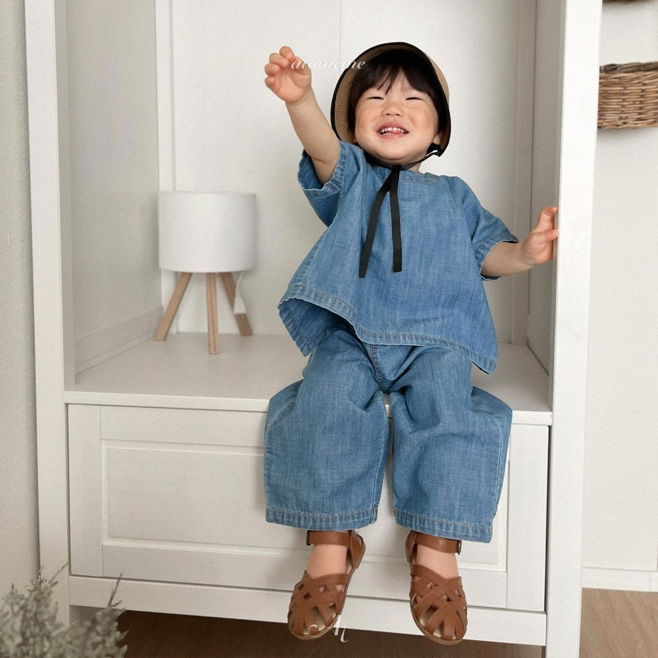 韓國童裝 25夏 | AT252015 ray denim pants (baby and kids)