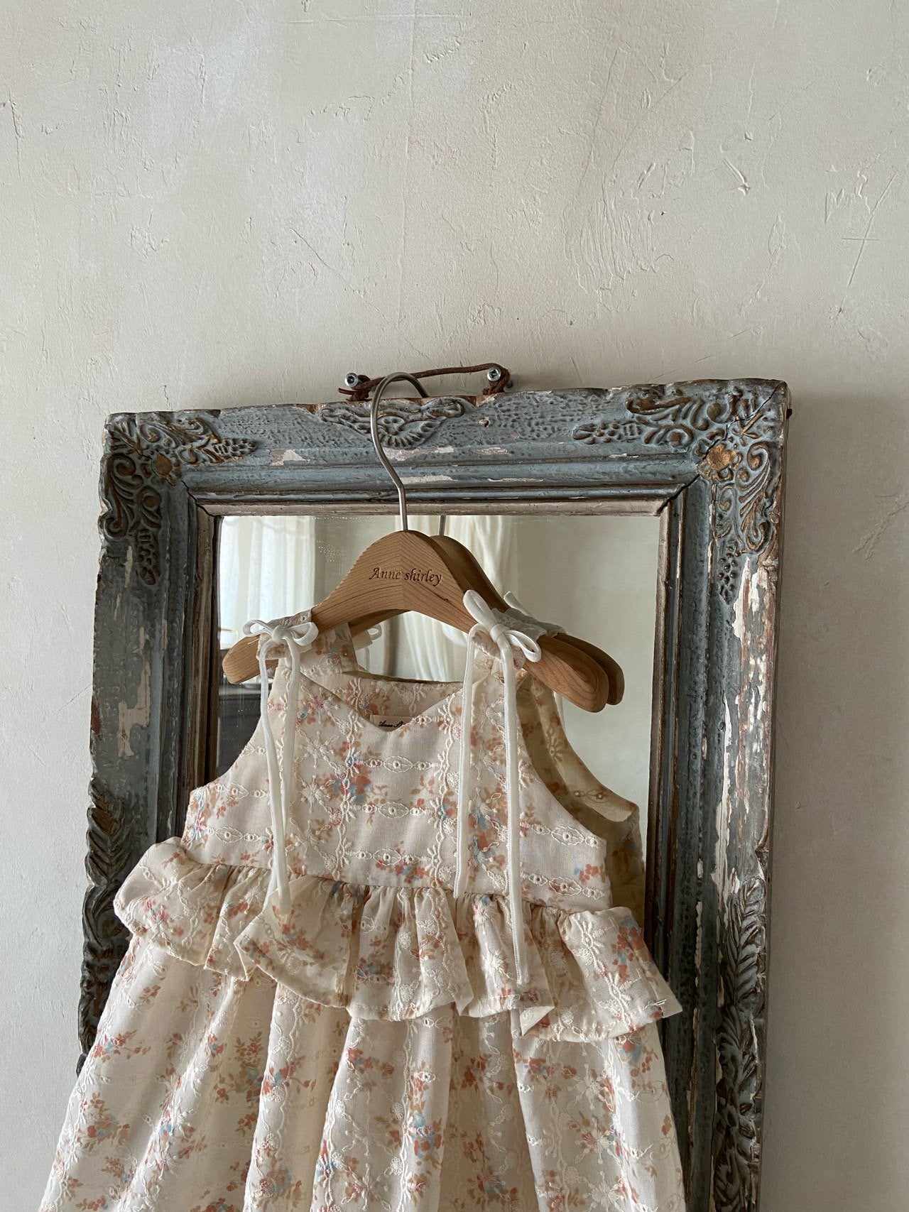 韓國童裝 26夏| AN02 Blanc Floral Ruffle Dress 親子裝