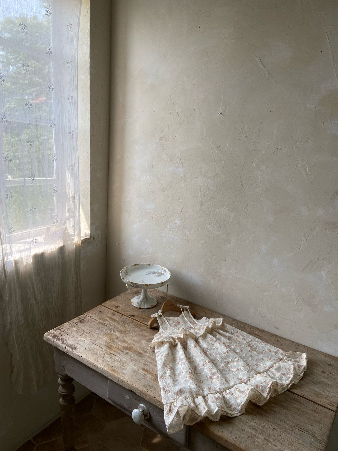 韓國童裝 26夏| AN02 Blanc Floral Ruffle Dress 親子裝