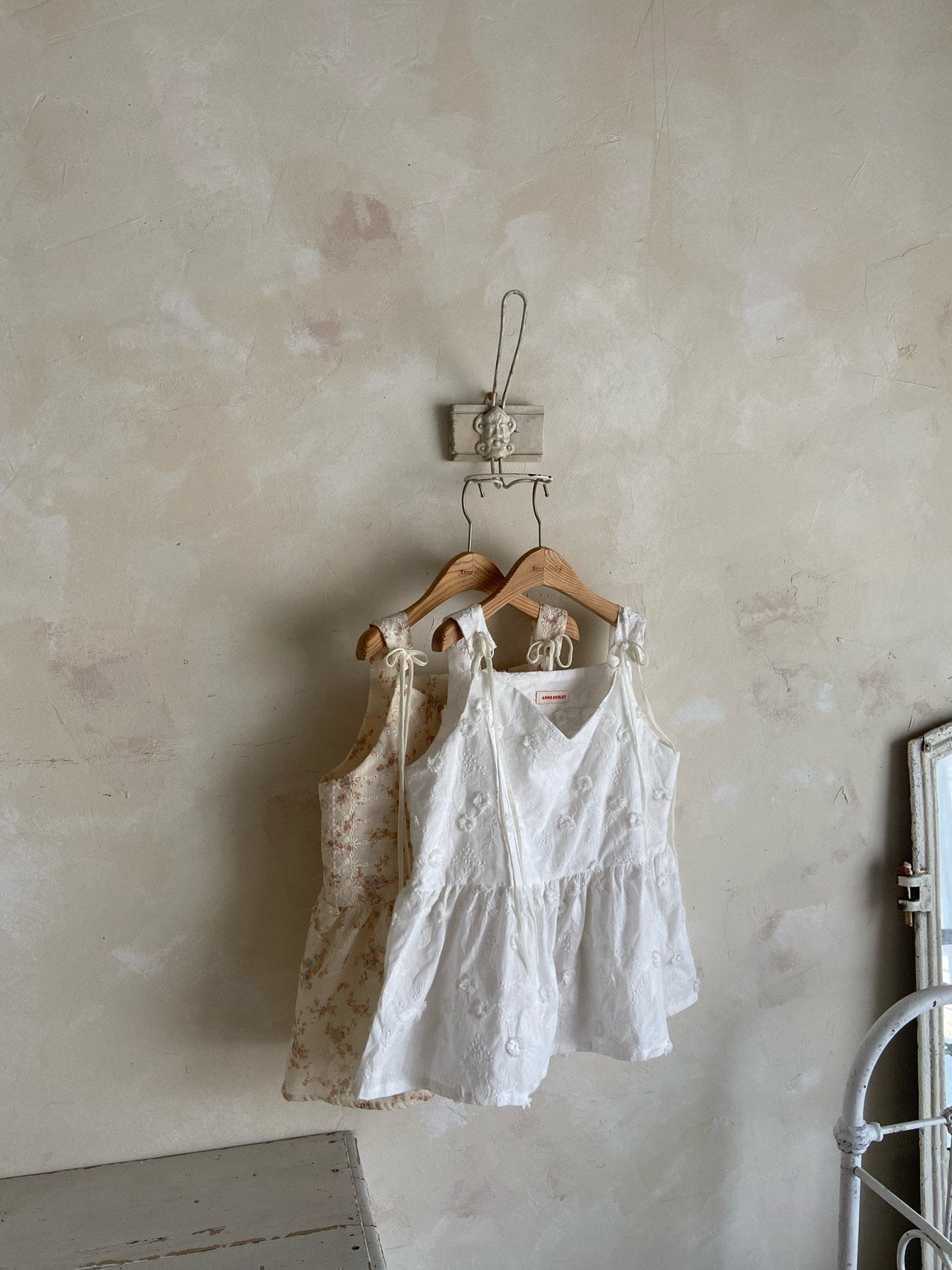 韓國童裝 26夏| AN01 Blanc Floral MOM Blouse 親子裝