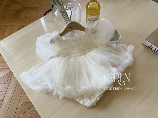 現貨▷ 韓國童裝 25夏 | OR25254 Bloom Sha Baby Suit 百日/一歲小公主之選 (75~80cm)